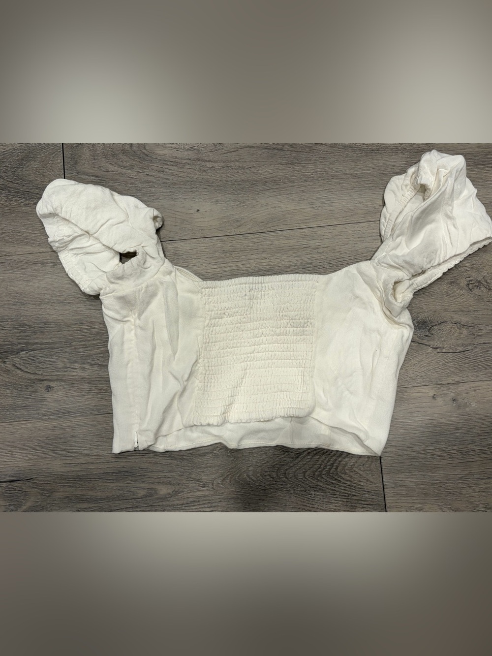 Wilfred Novella Blouse White Cropped Top Like New - Picture 4 of 5
